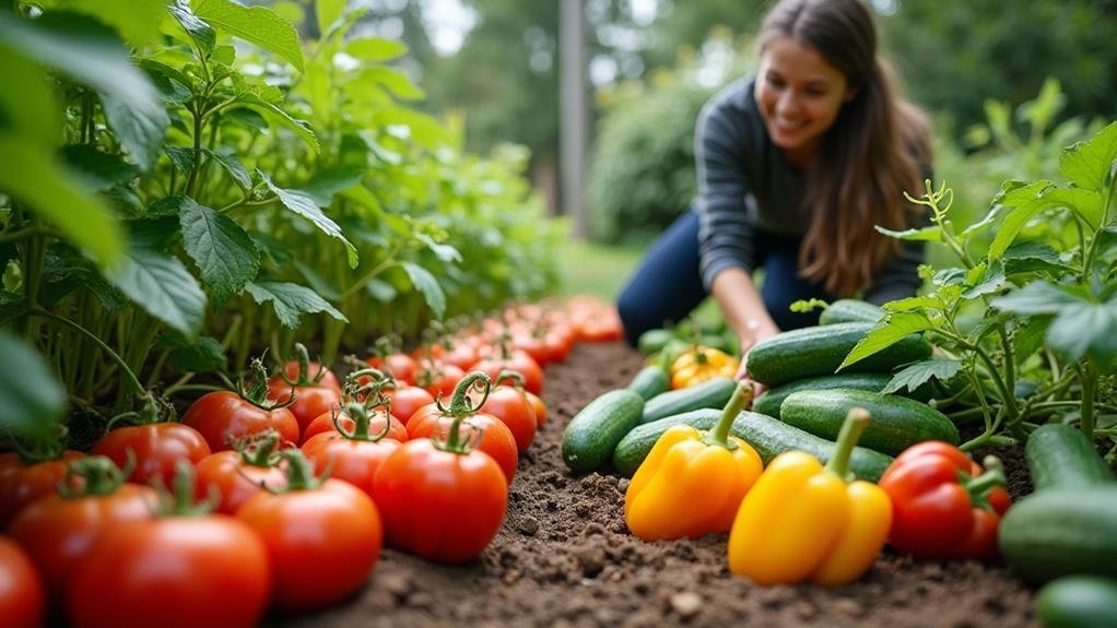 harvesting fresh vegetable delights