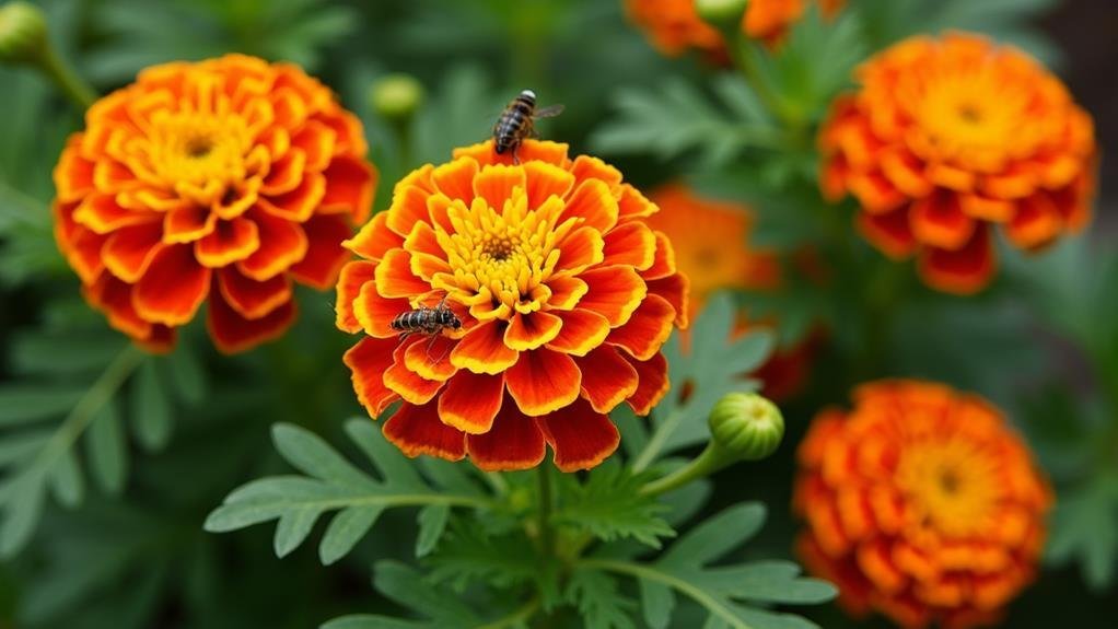 marigolds repel garden pests